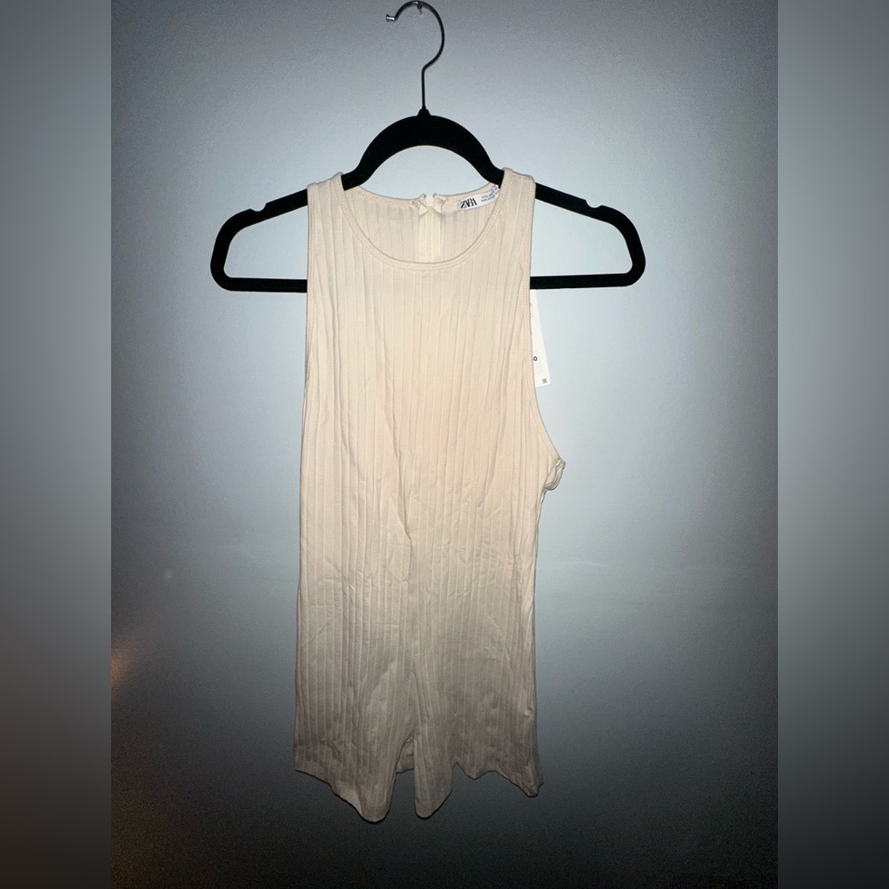 ZARA Cream Short Body Suit